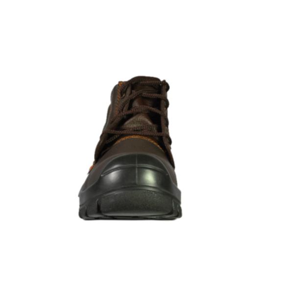 NEW MENS SAFETY WORK BOOTS- IMPACT & SLIP RESISTANT, WATERPROOF | BROWN SIZE 10 - Picture 8 of 10